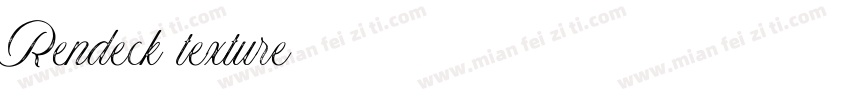 Rendeck texture字体转换